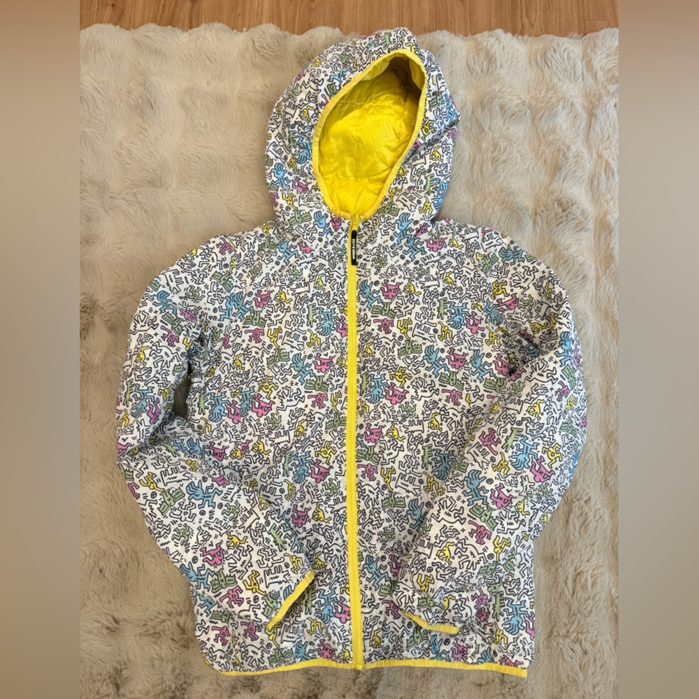 Keith Haring x Uniqlo SPRZ NY down jacket reviserable
